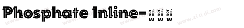 Phosphate Inline字体转换
